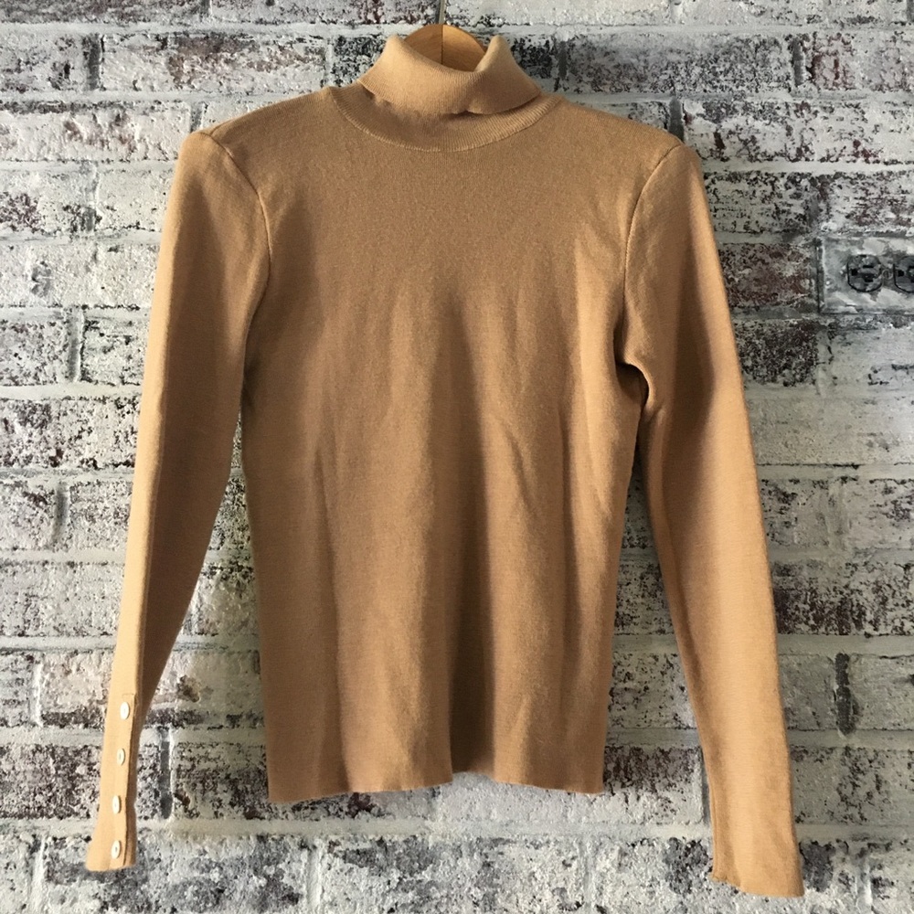 Patrick Gerard camel-soft turtleneck sweater